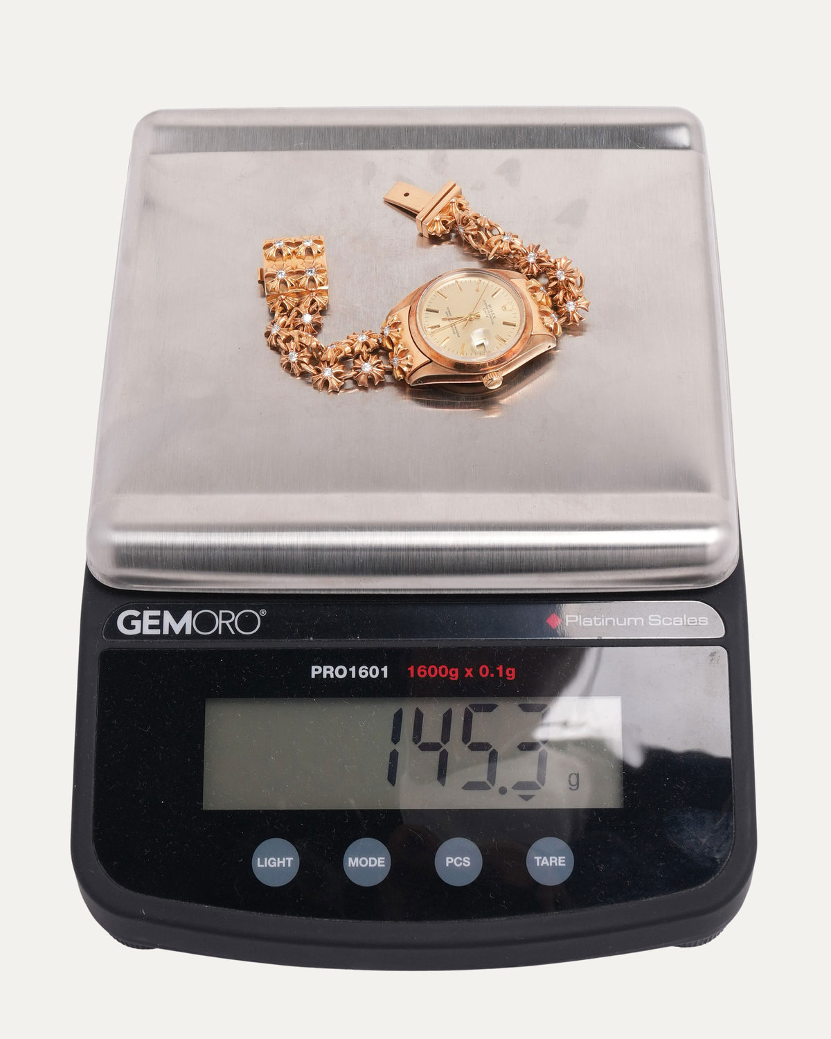 Gold Diamond Tiny Plus Rolex Oyster Perpetual Date 34mm Watch