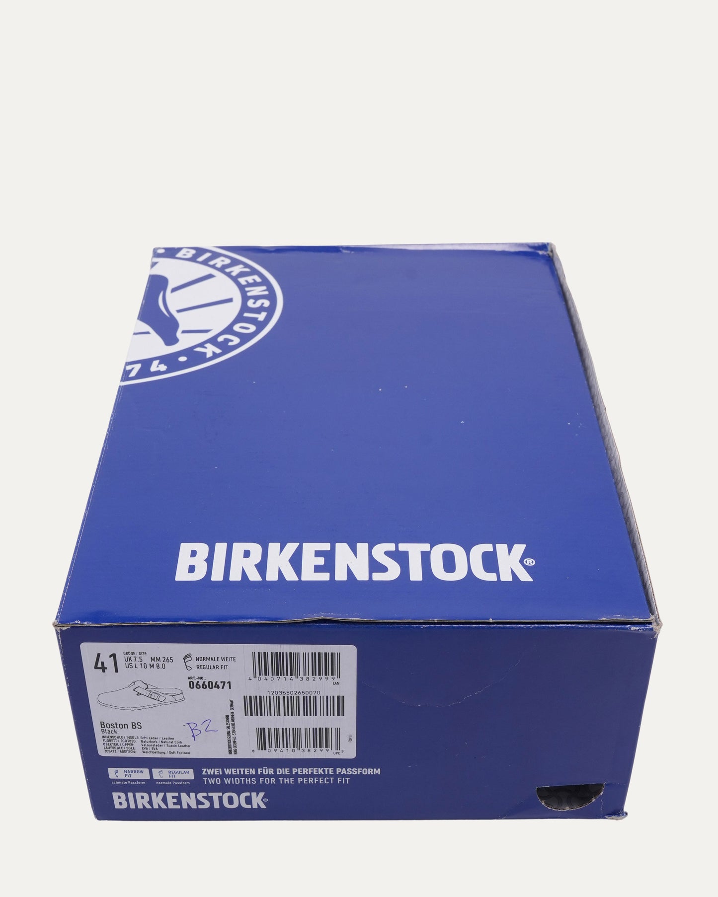 Dagger Embellished Birkenstock Boston Suede Mule