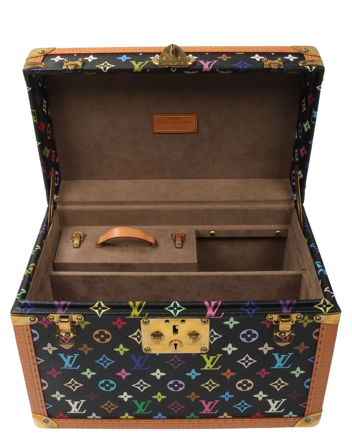 Takashi Murakami Black Monogram Multicolor Canvas Boite Pharmacie