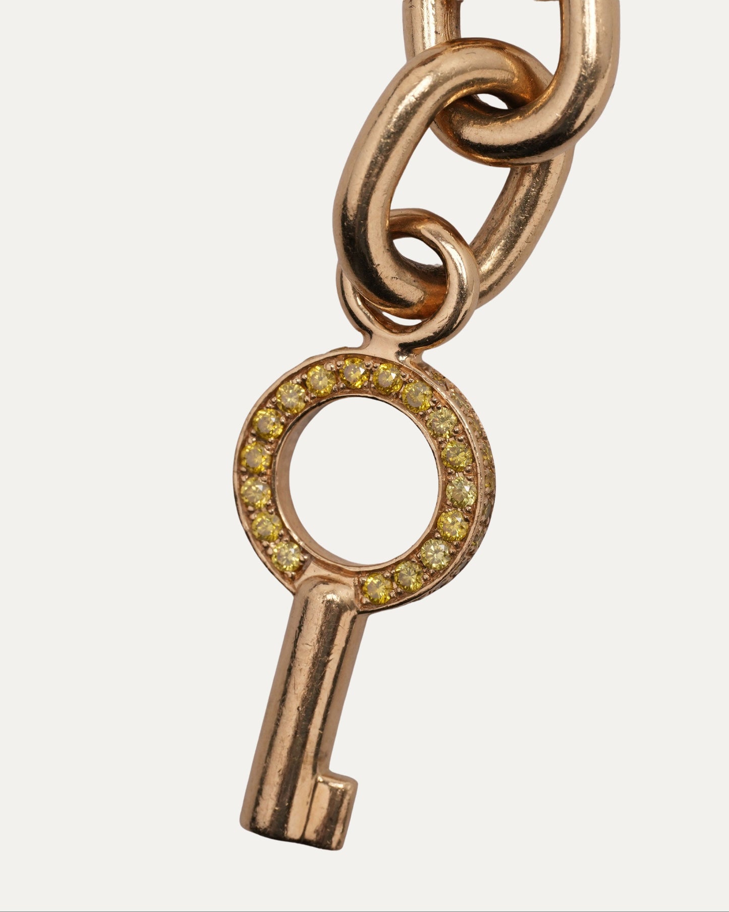 Pharrell's Gold and Yellow Diamond Handcuff Bracelet