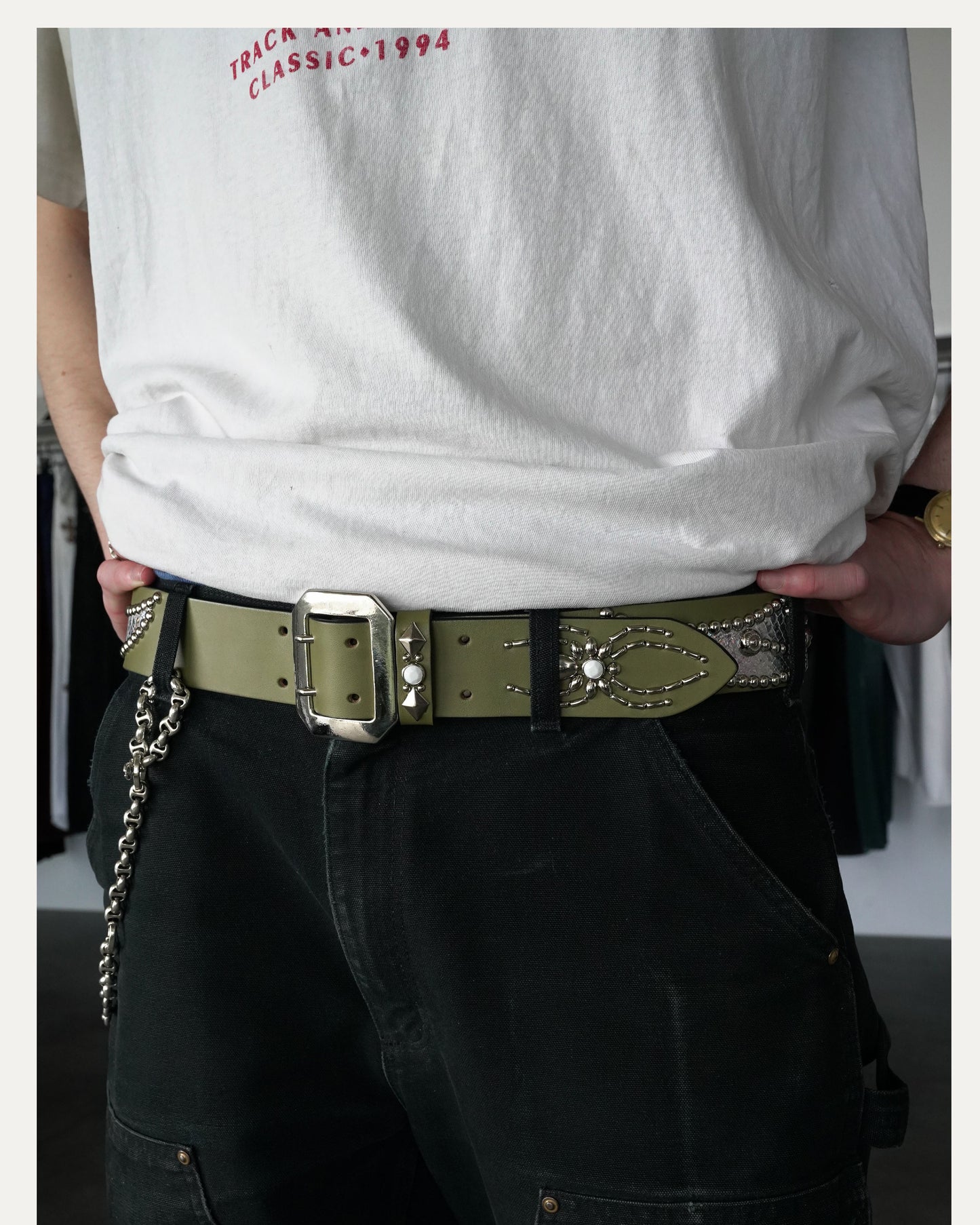 Justin Reed Exclusive Leather Inlay Belt