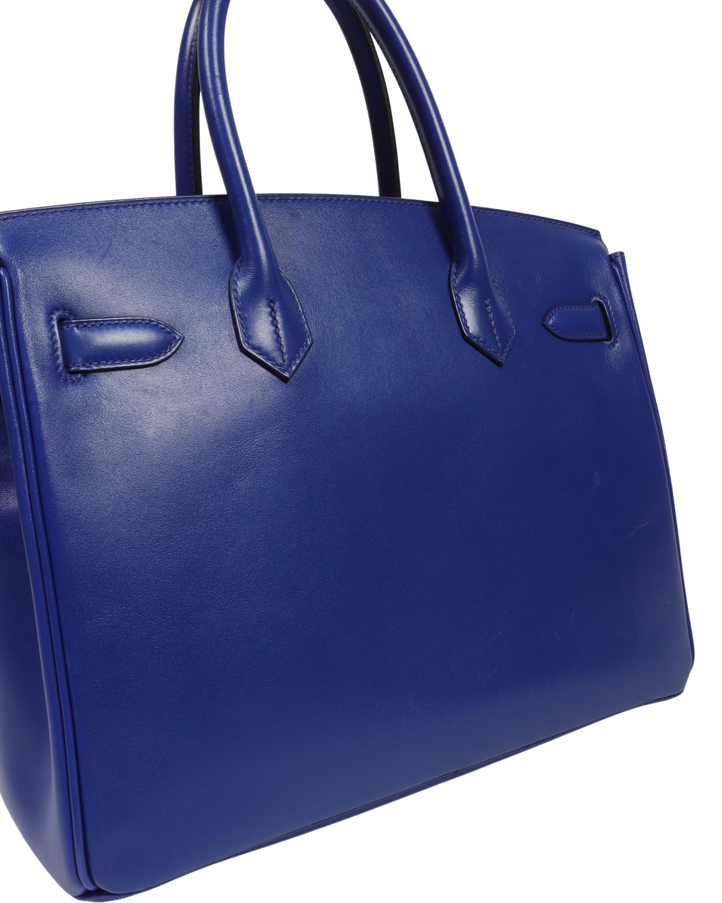 Birkin 30 Box Calf Electric Bleu