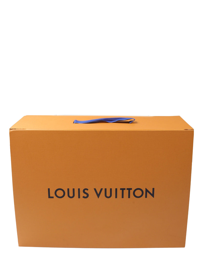 Louis Vuitton Virgil Abloh Blue Monogram Denim And Navy Grained