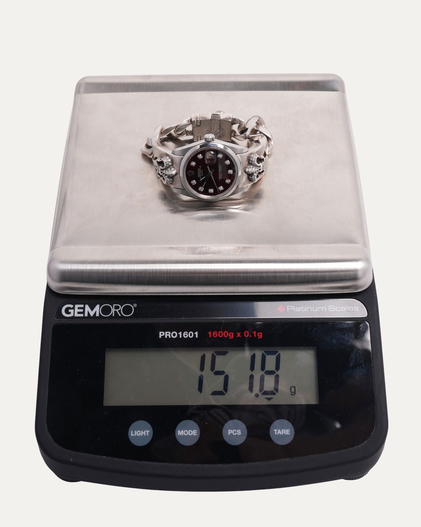 Diamond Fleur De Lis Rolex Oyster Perpetual 34mm Watch