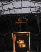 Shiny Porosus Crocodile Birkin 35