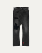 Patchwork Flare Jeans