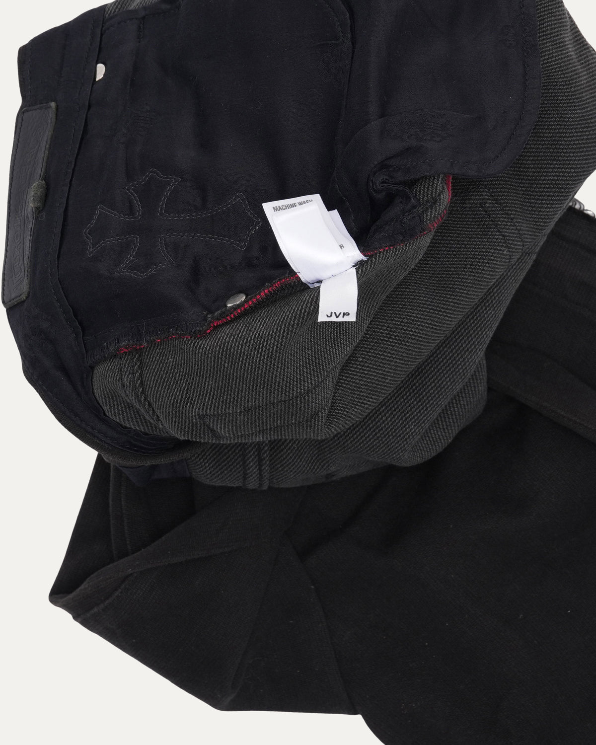 Flared Moleskin Cross Patch Pants