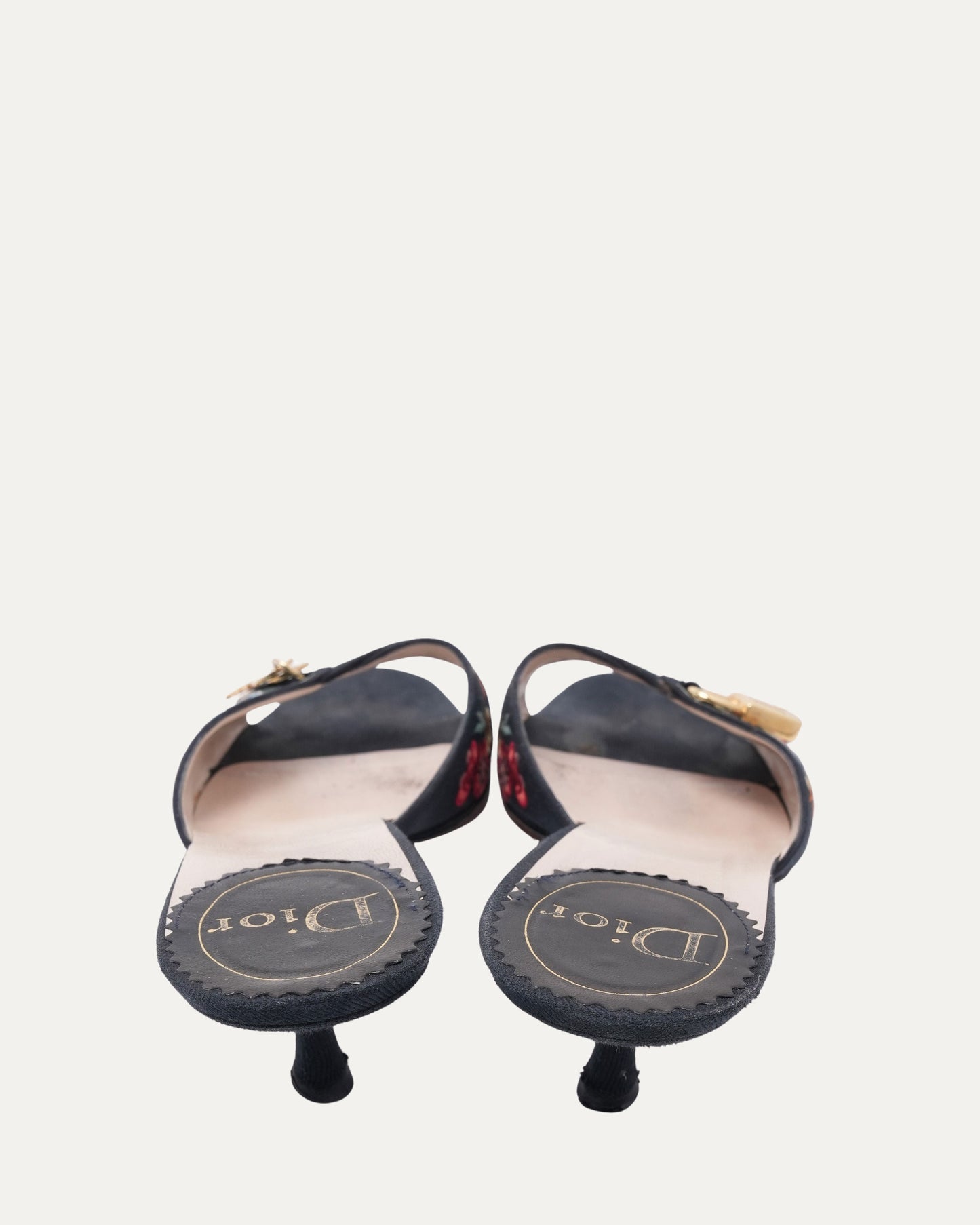 FW 2003 Black "Koi" Lock and Key Heels