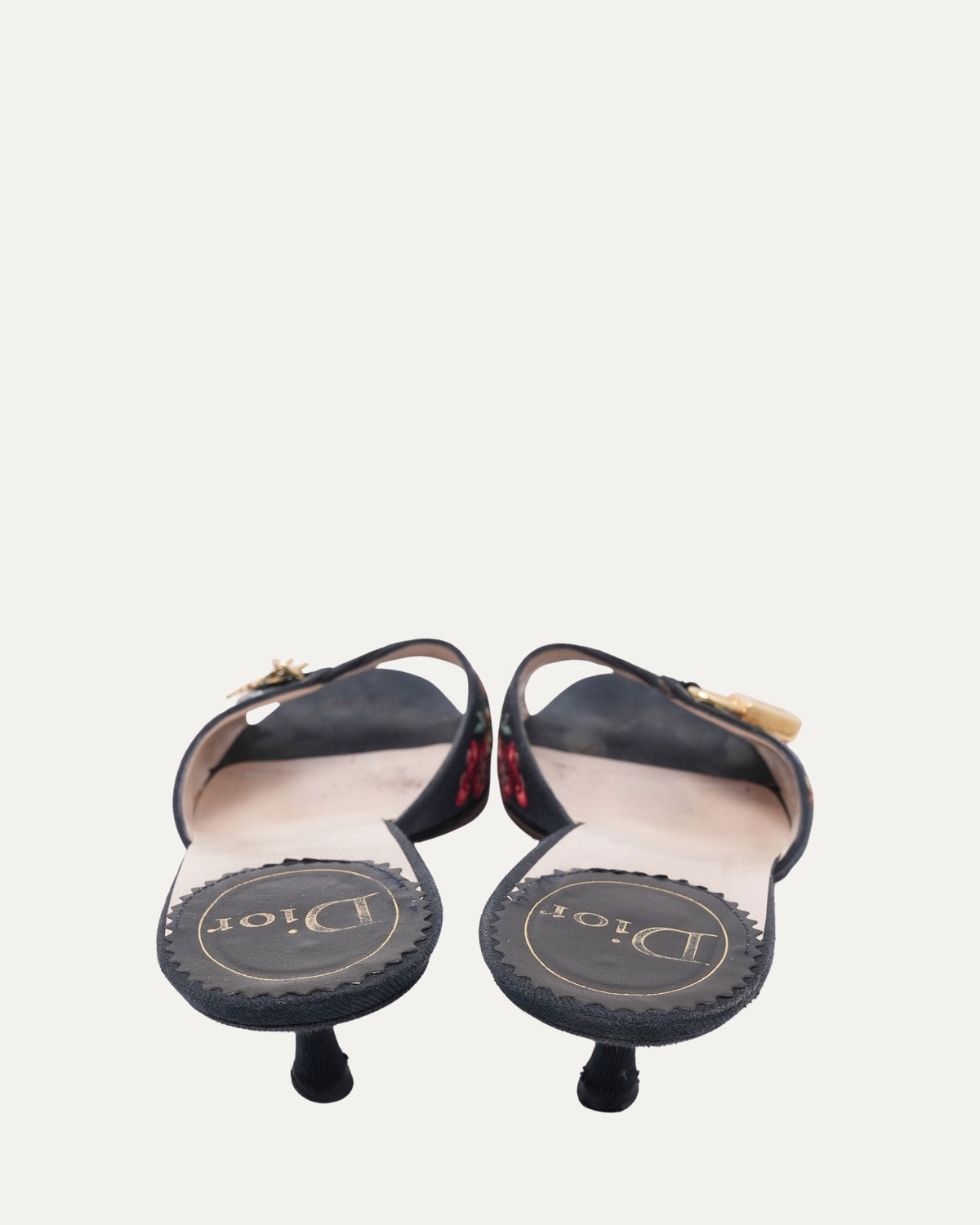 FW 2003 Black "Koi" Lock and Key Heels