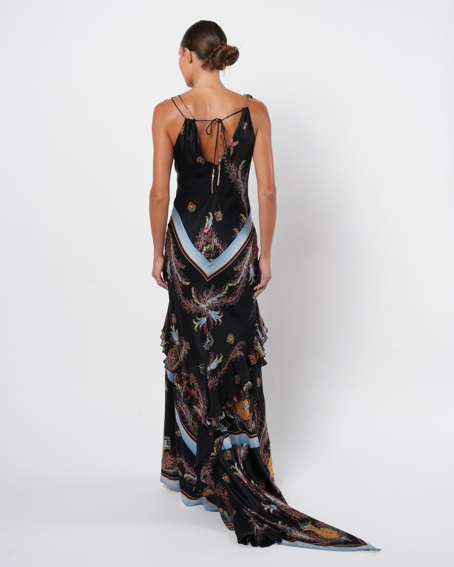 SS 2004 Silk Gown With Train