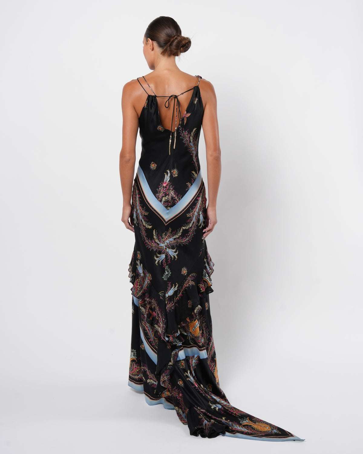 SS 2004 Silk Gown With Train