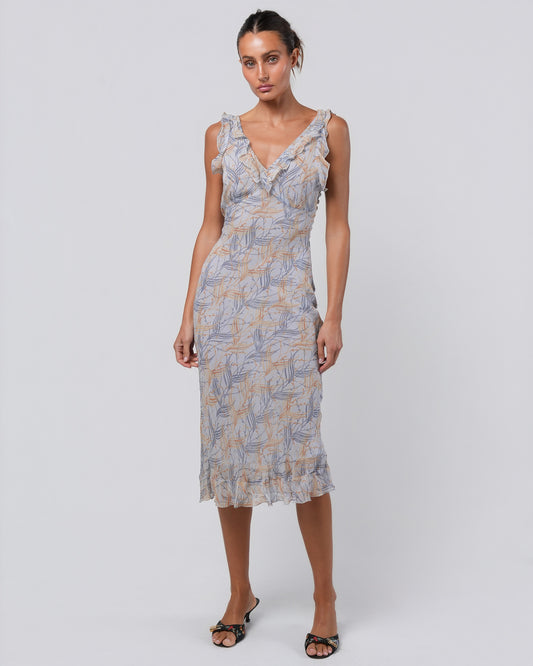 “L’invité de la saison” 1999 Abstract Midi Dress
