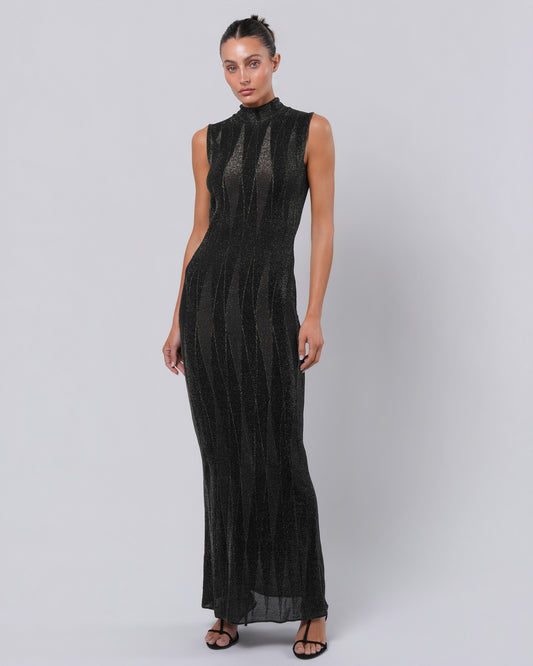 FW 1999 Metallic Lurex Gown and Jacket with Bead Detail