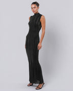 FW 1999 Metallic Lurex Gown and Jacket with Bead Detail