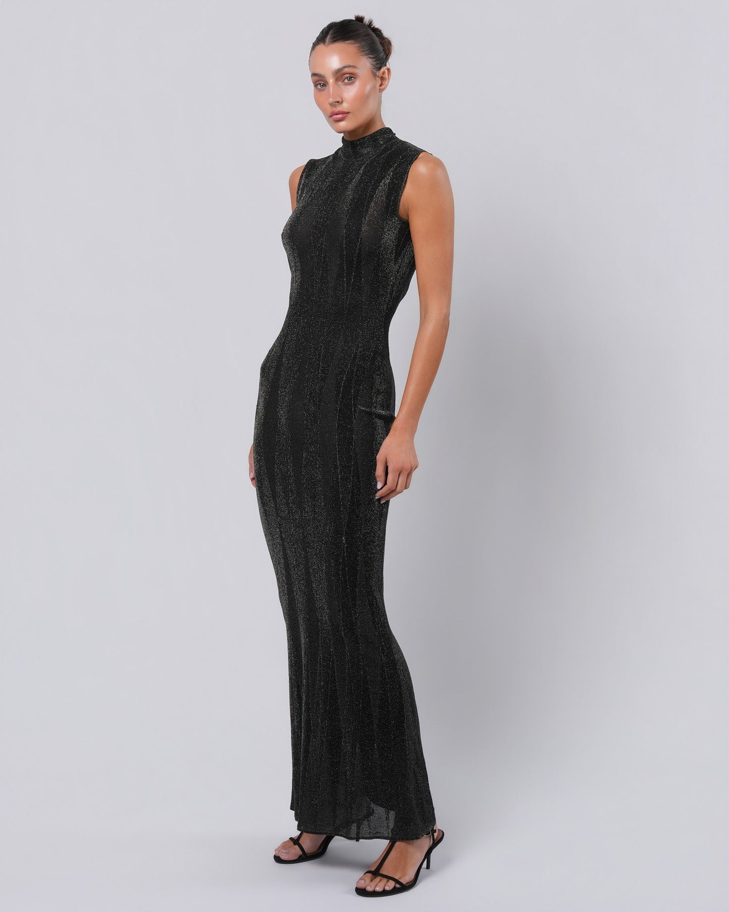 FW 1999 Metallic Lurex Gown and Jacket with Bead Detail