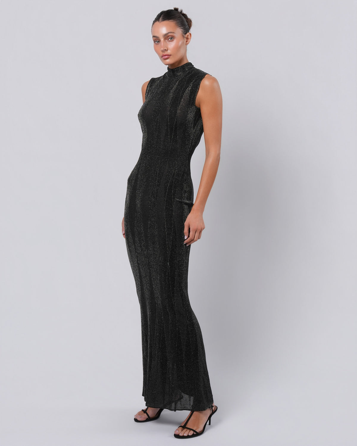 FW 1999 Metallic Lurex Gown and Jacket with Bead Detail
