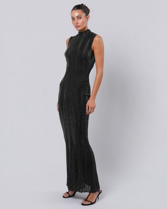 FW 1999 Metallic Lurex Gown and Jacket with Bead Detail