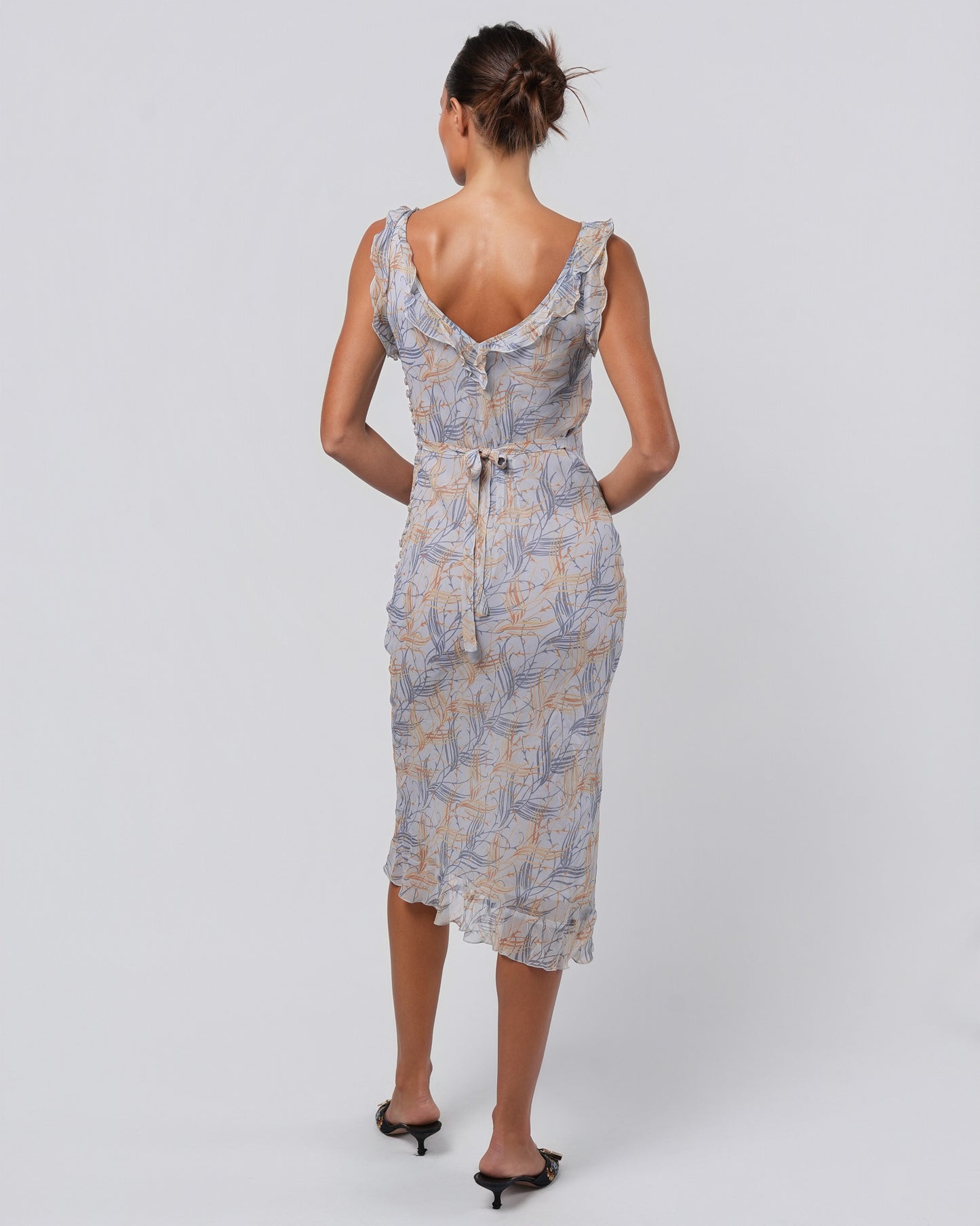 “L’invité de la saison” 1999 Abstract Midi Dress