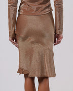 Gold Lurex Orb Top and Skirt