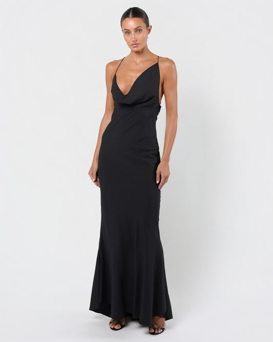 FW 2000 Runway Gown With Fur Trim