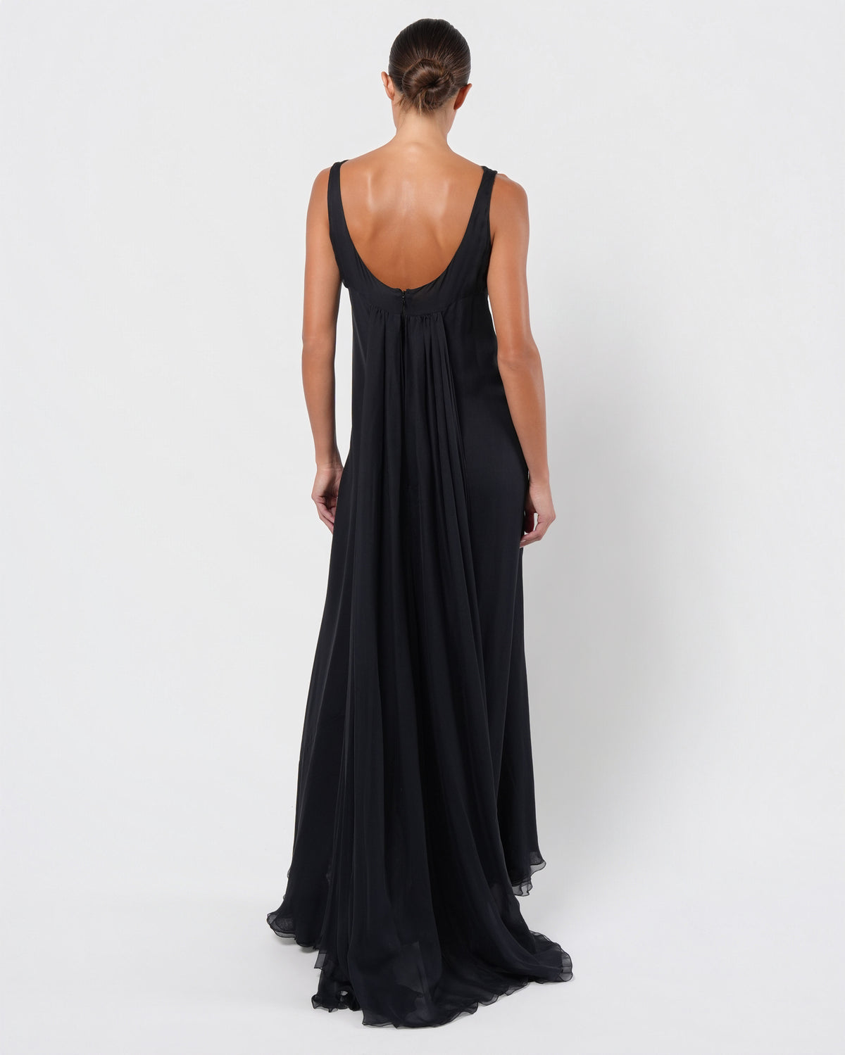 FW 2002 Silk Gown With Watteau Cape