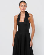 Flower Button Detailed Dress