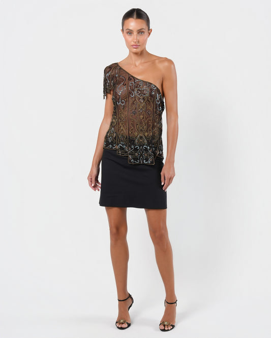 Stella McCartney Era FW 2000 Beaded Top And Skirt