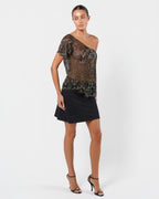 Stella McCartney Era FW 2000 Beaded Top And Skirt