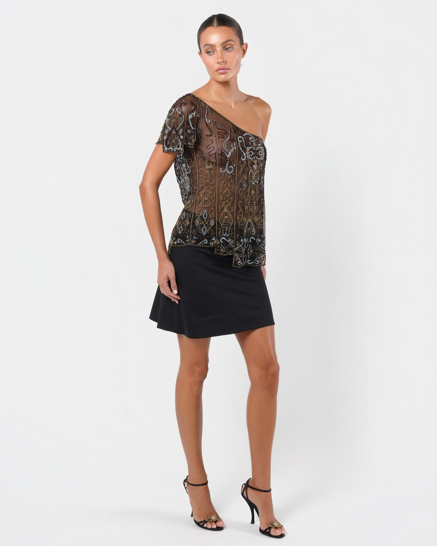 Stella McCartney Era FW 2000 Beaded Top And Skirt