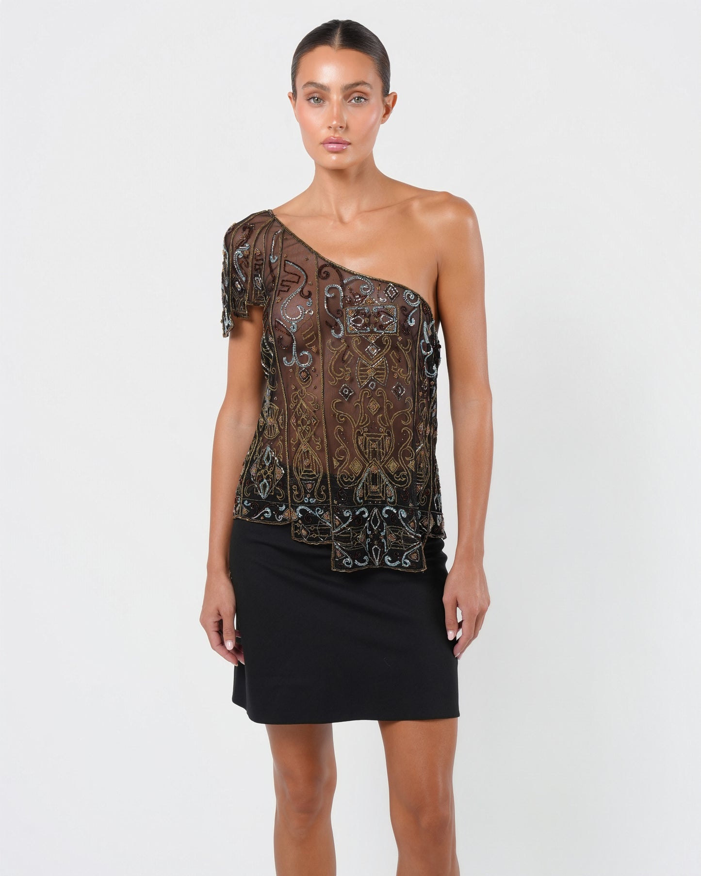 Stella McCartney Era FW 2000 Beaded Top And Skirt