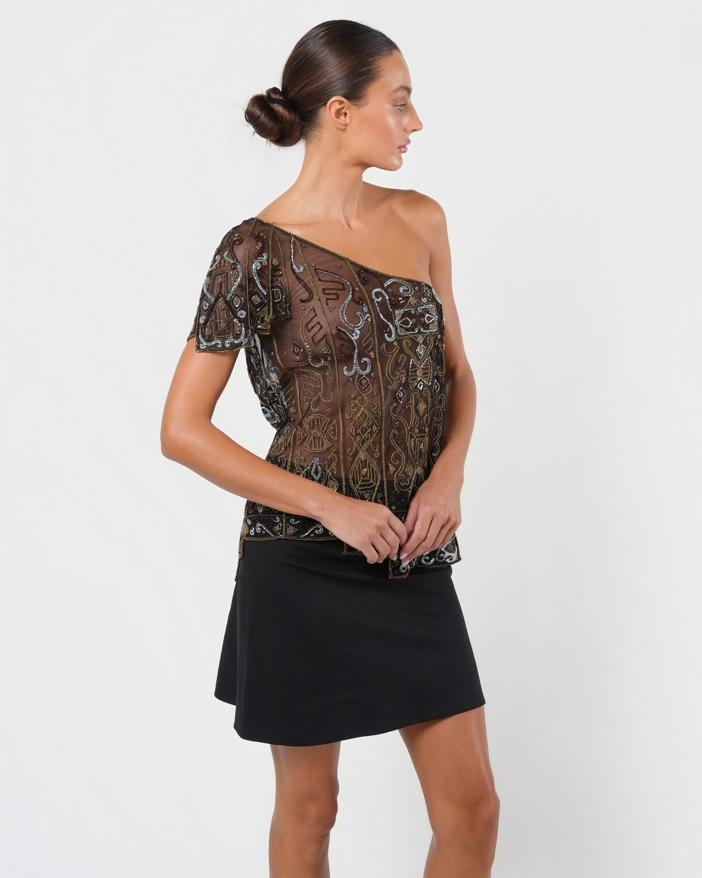 Stella McCartney Era FW 2000 Beaded Top And Skirt