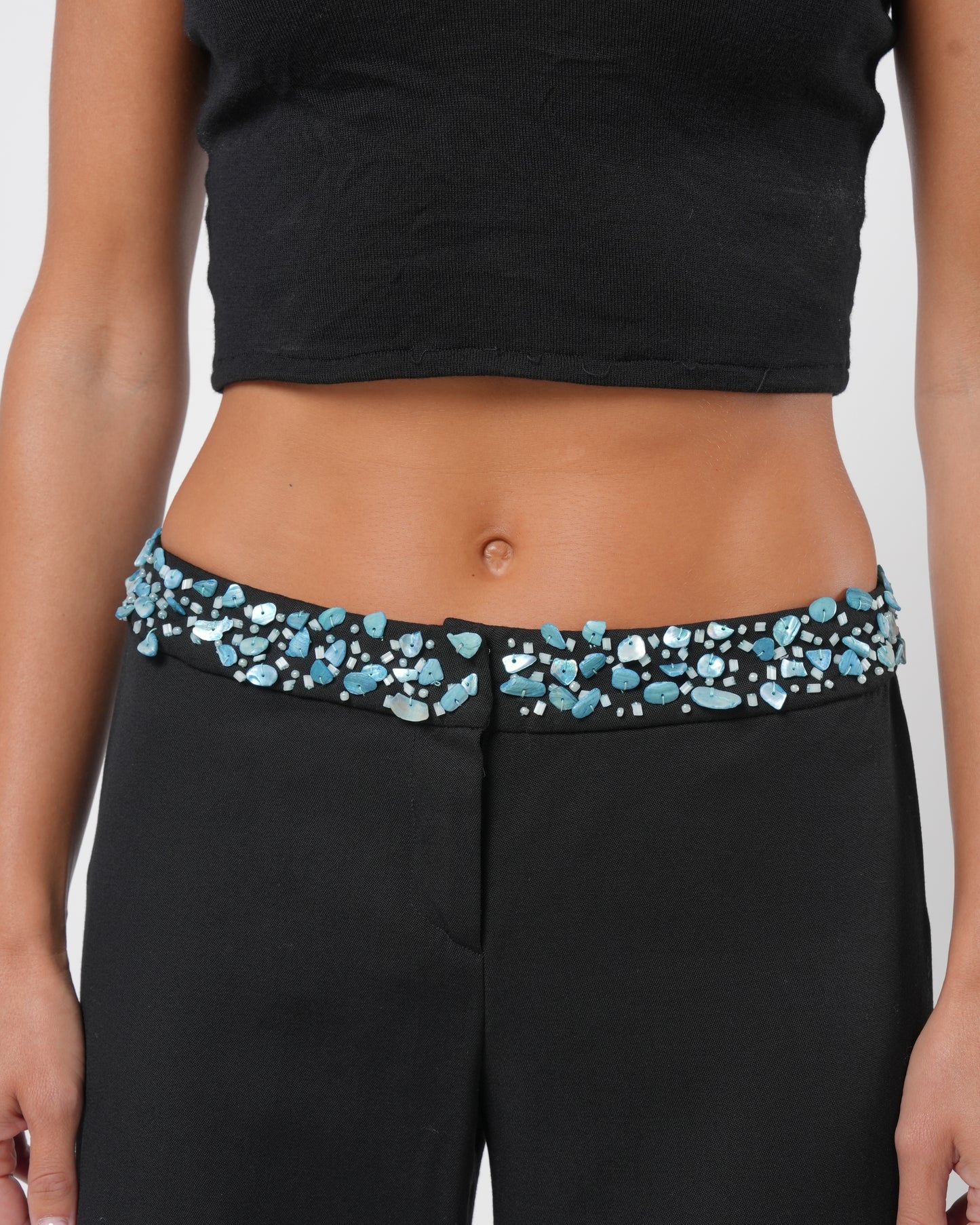 FW 1999 Turquoise Embellished Set