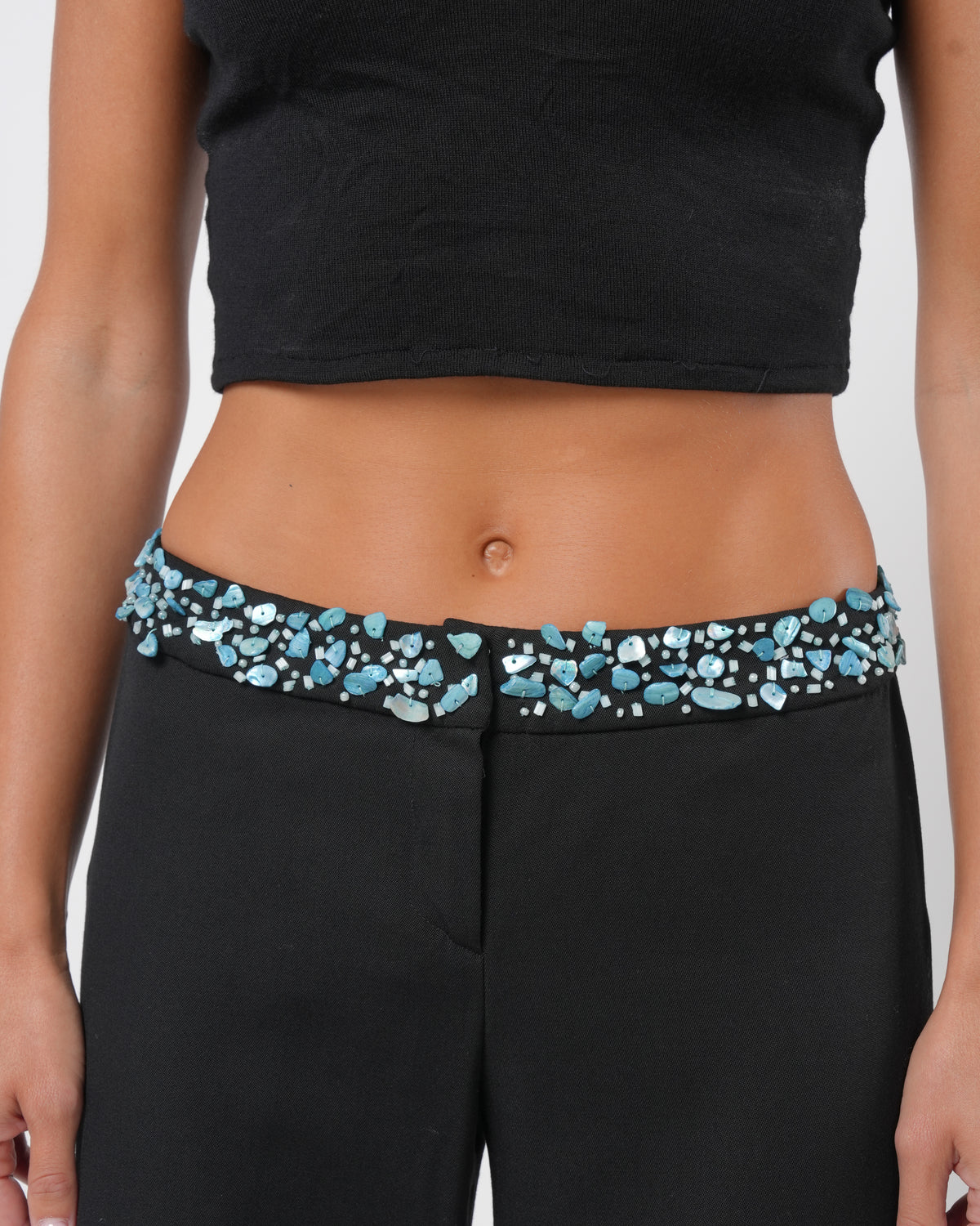 FW 1999 Turquoise Embellished Set