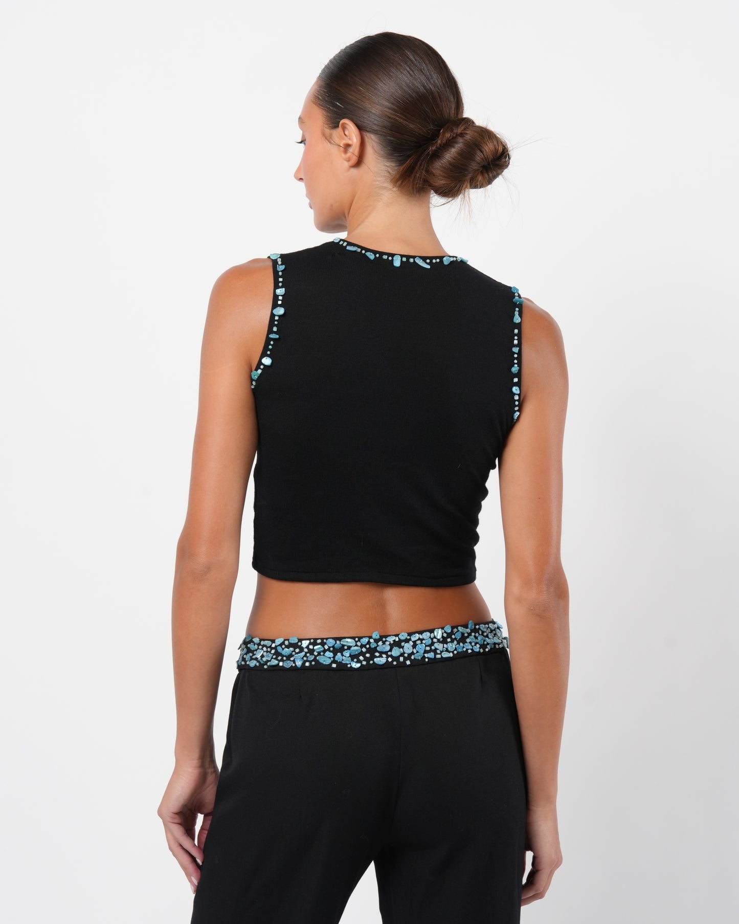 FW 1999 Turquoise Embellished Set