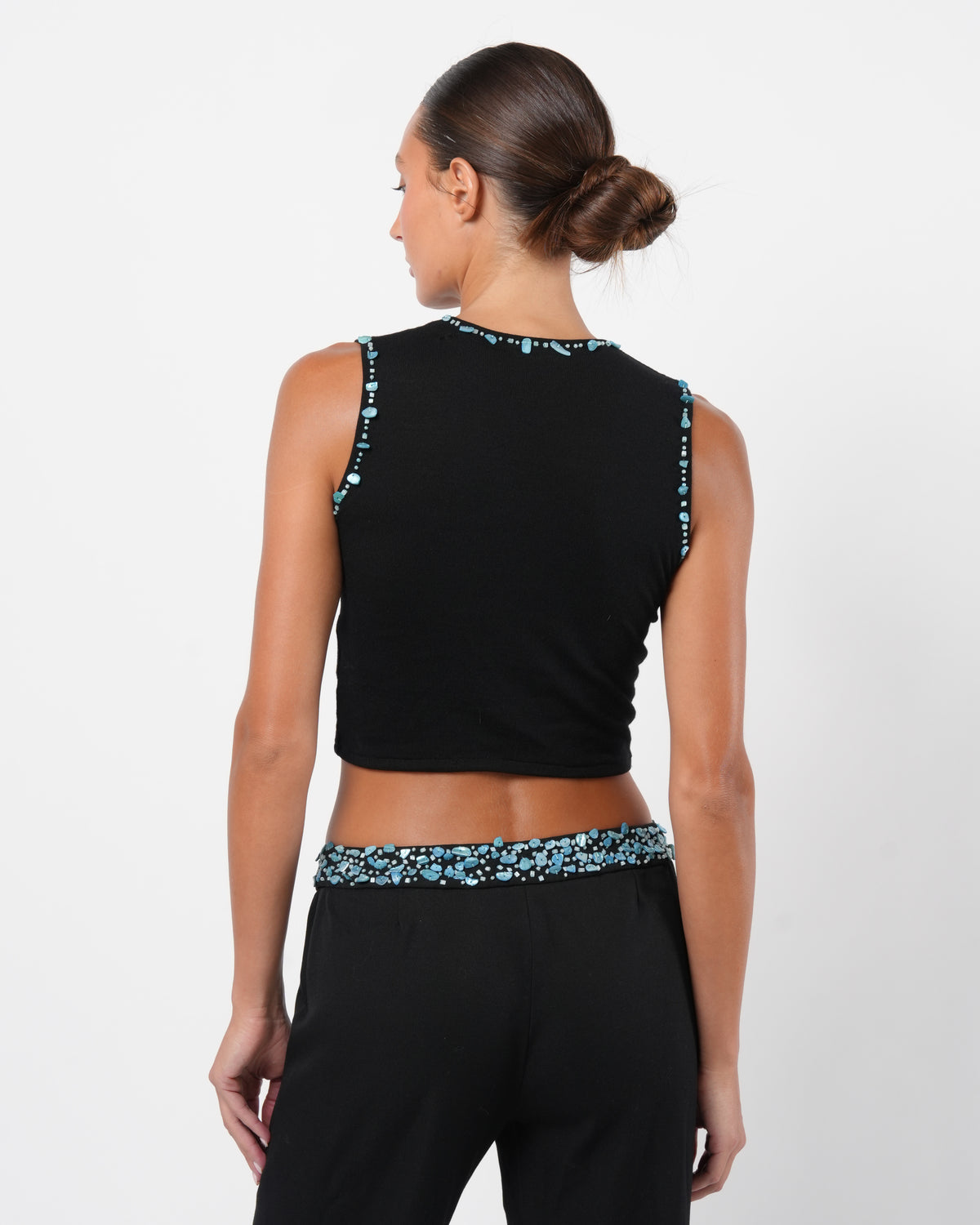 FW 1999 Turquoise Embellished Set