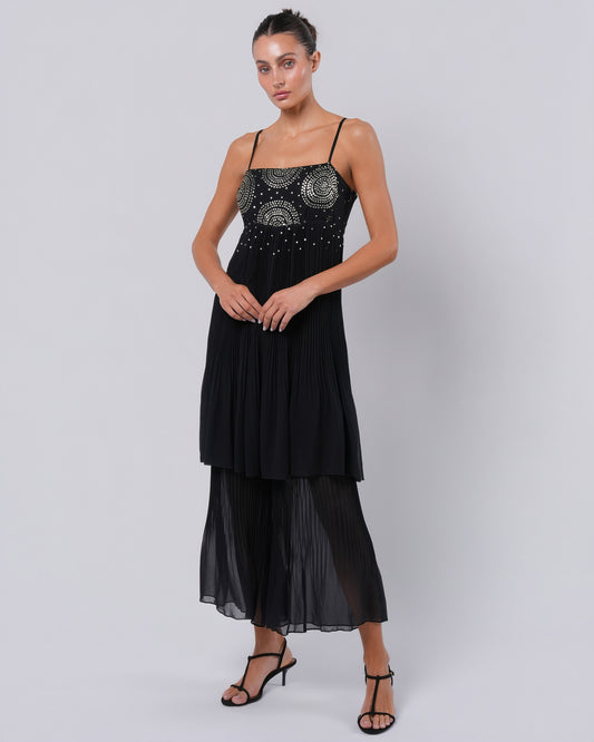 FW 2000 Silk Embellished Jumpsuit