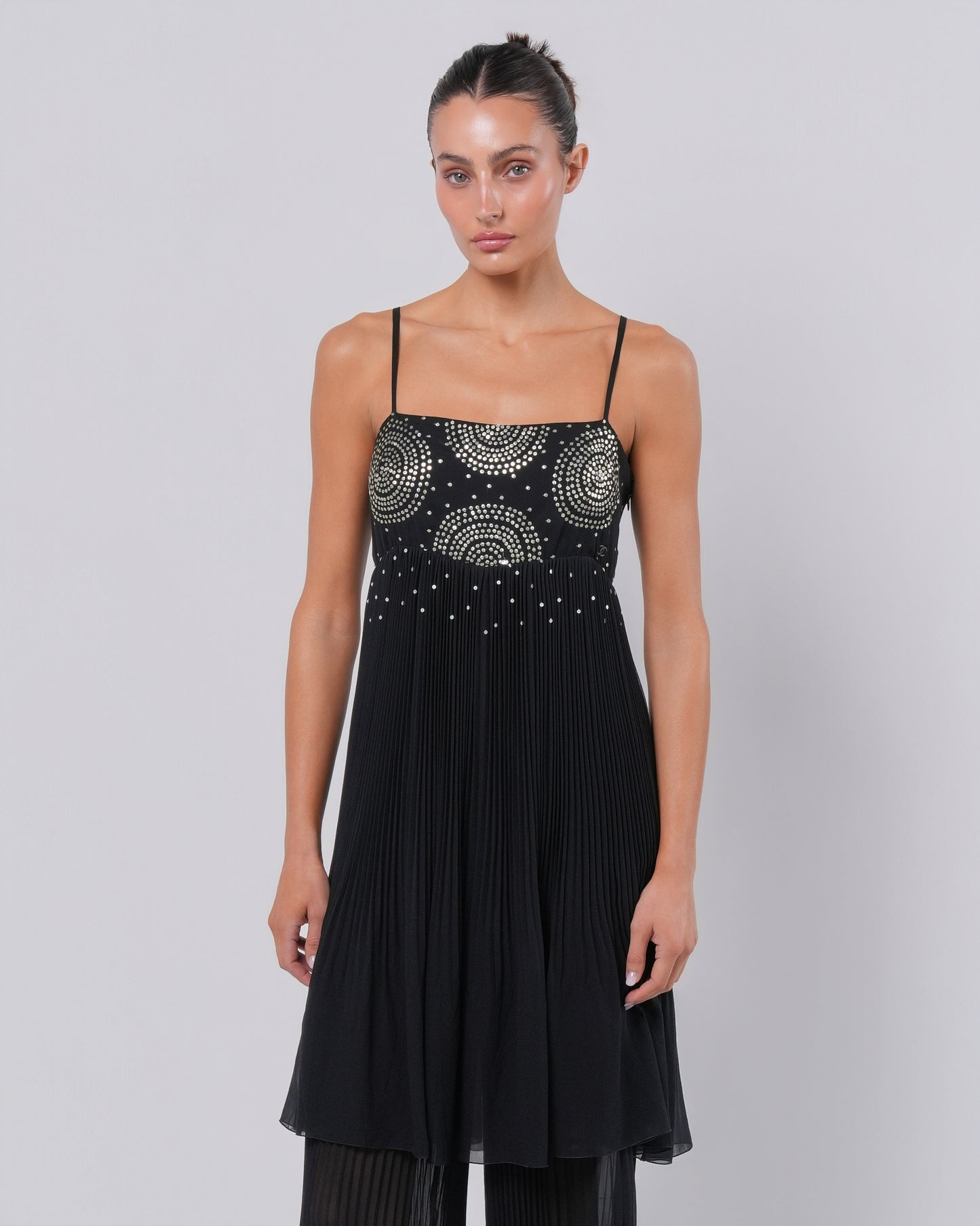 FW 2000 Silk Embellished Jumpsuit