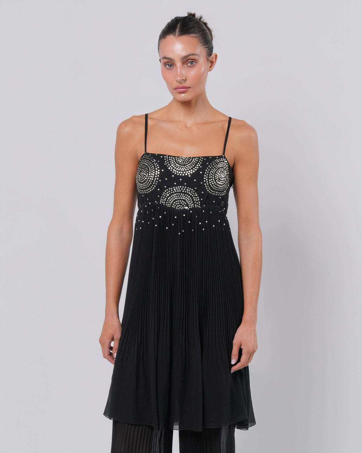 FW 2000 Silk Embellished Jumpsuit
