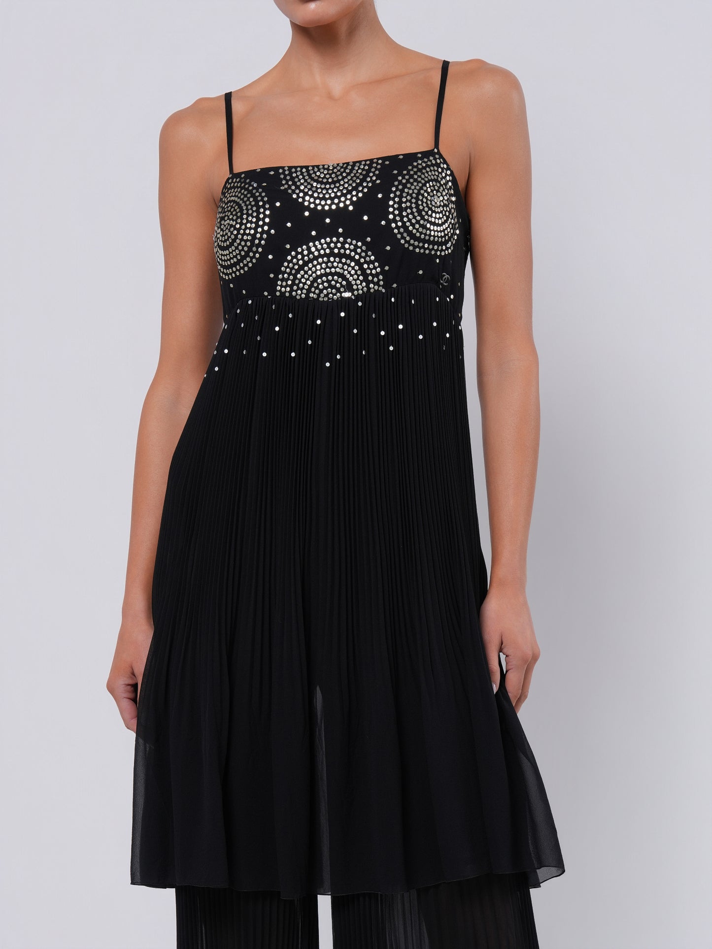 FW 2000 Silk Embellished Jumpsuit