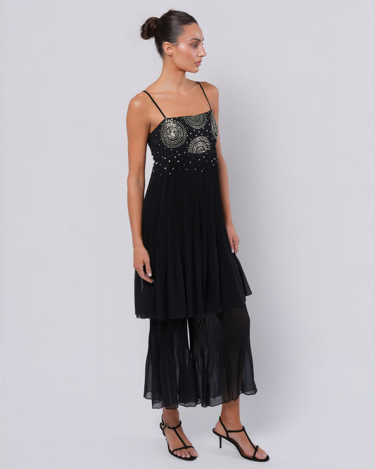 FW 2000 Silk Embellished Jumpsuit