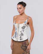 SS 2003 Tattoo Print Bustier