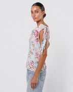 Silk Floral Top