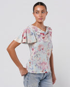 Silk Floral Top