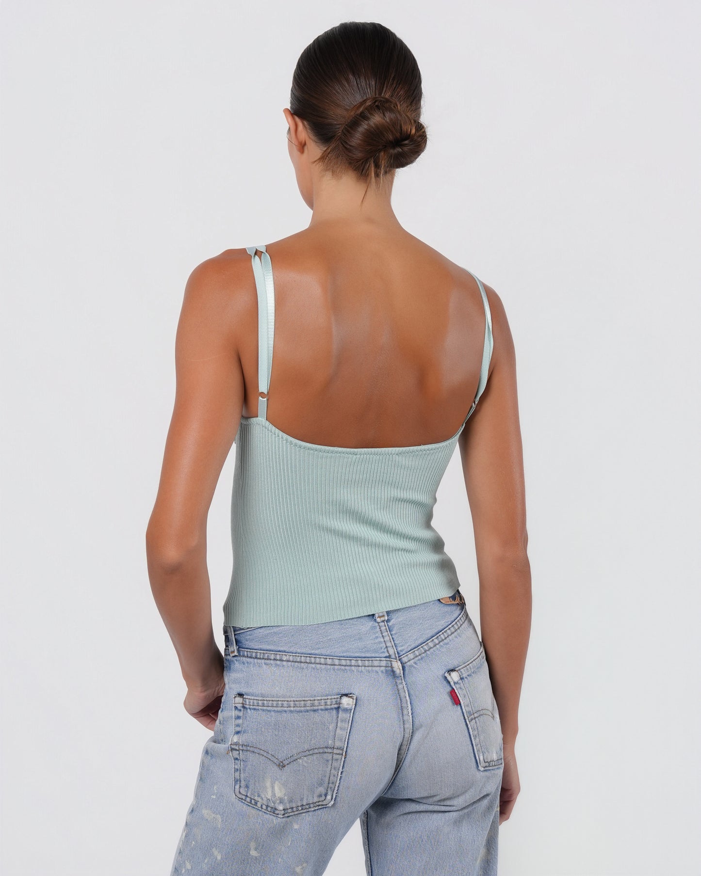 By Anna Molinari Ruffle Tank Top