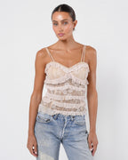 c. 2001 Lace Corseted Top