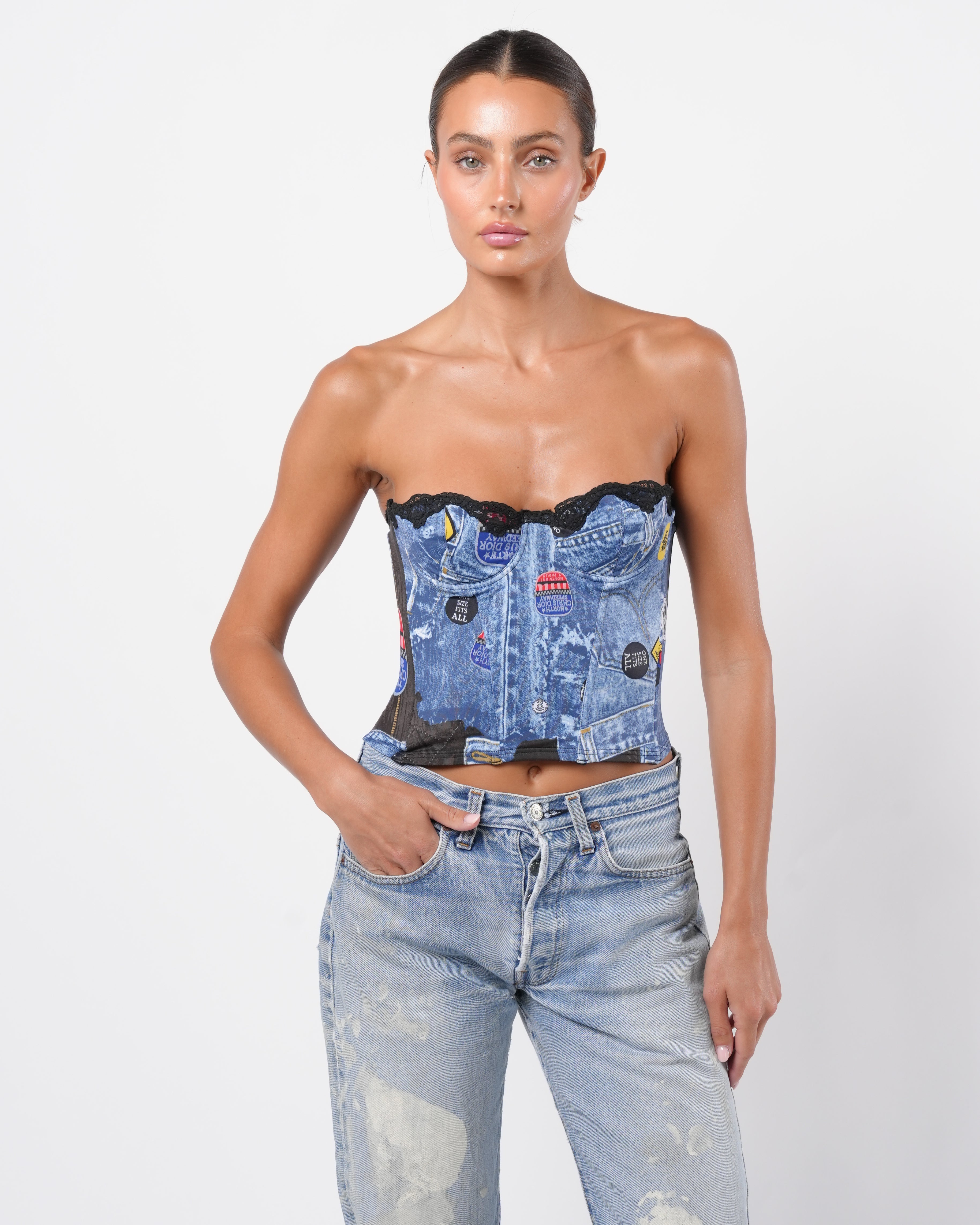 【極美品】 UN3D. BUSTIER LAYERED SHORT SH FW 2001 Miss Diorella Bustier – Justin Reed