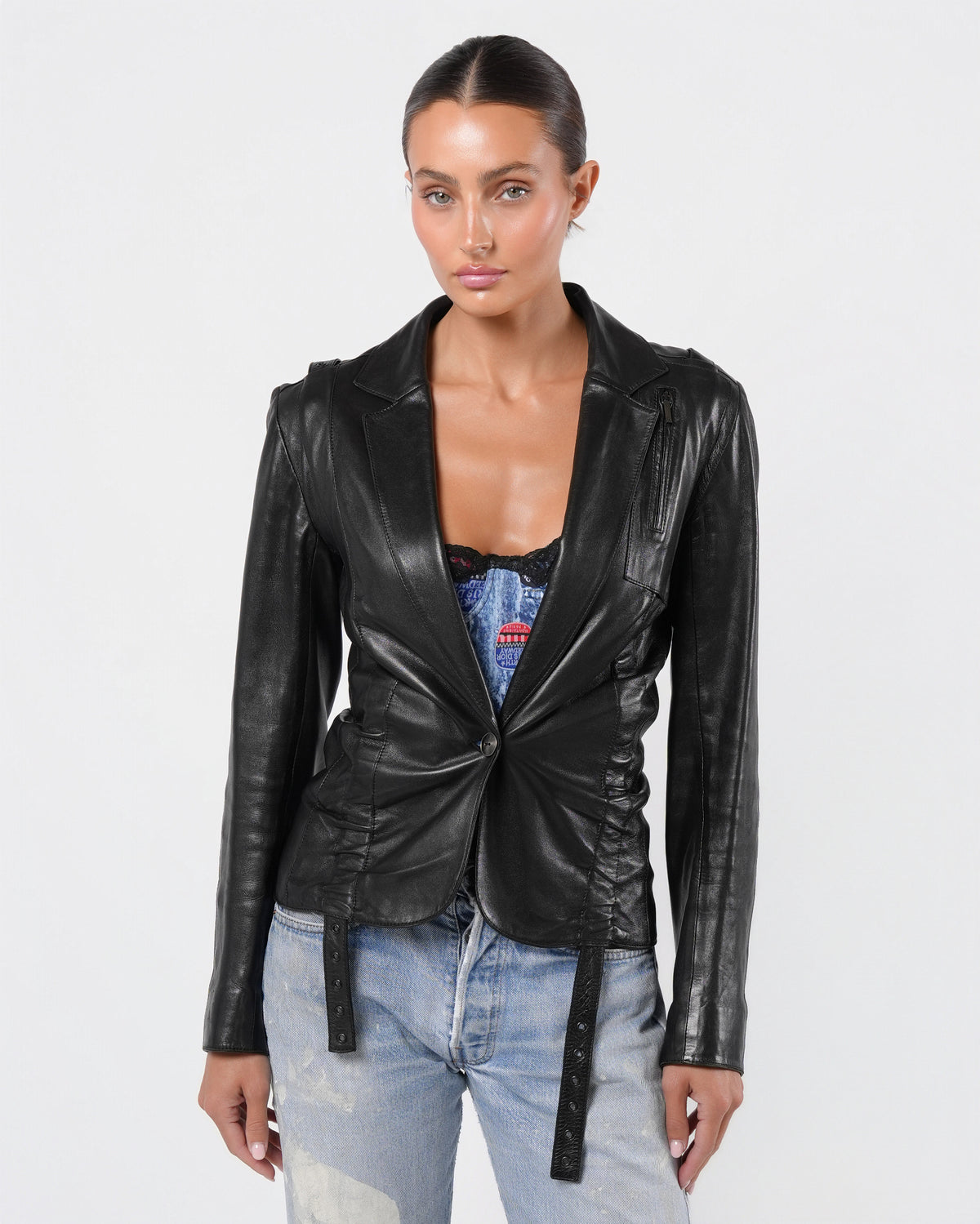 FW 2003 Leather Jacket