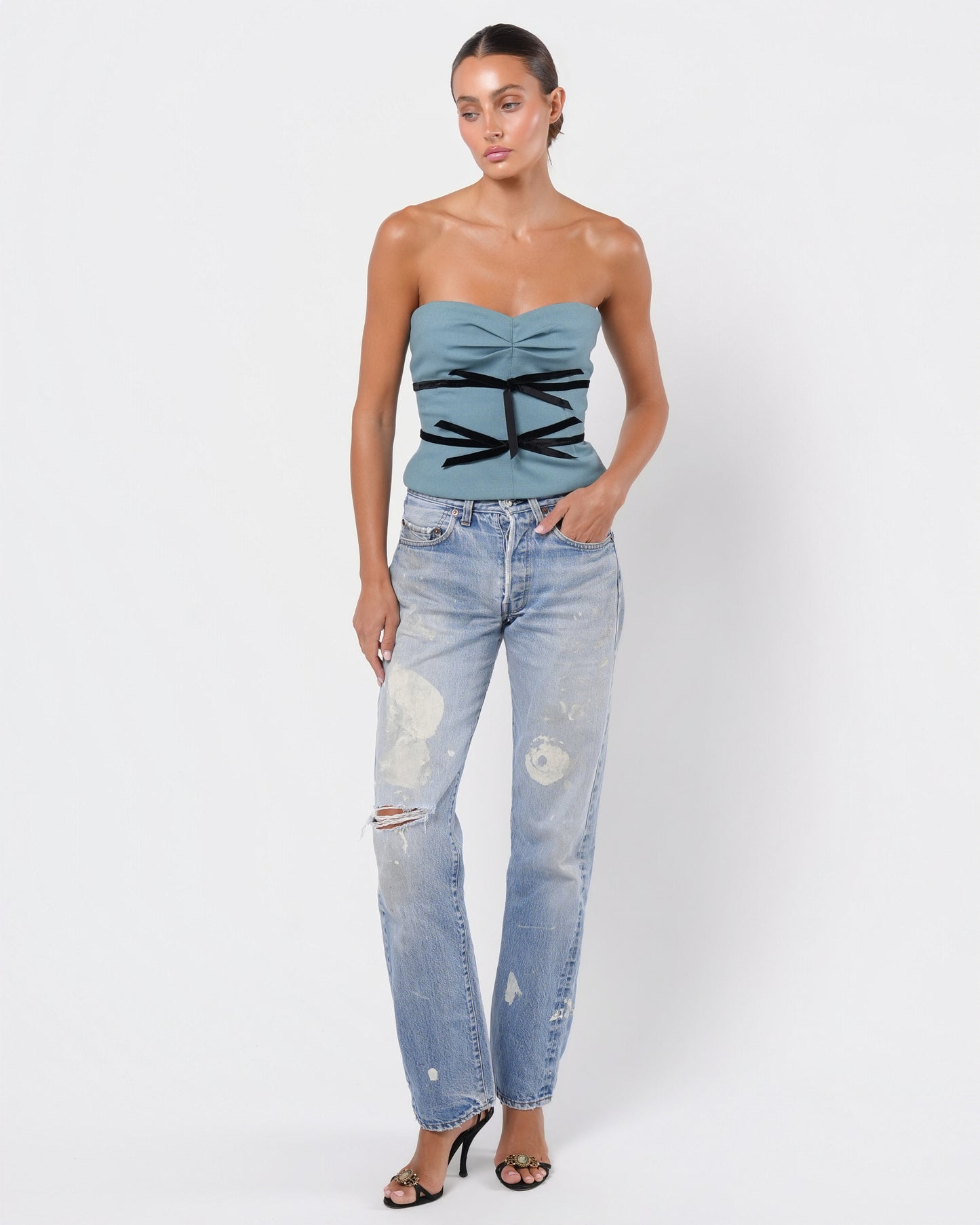 SS 2003 Marc Jacobs Era Ribbon Bustier