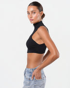 By Fayçal Amor Zip Up High Neck Top