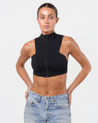 By Fayçal Amor Zip Up High Neck Top